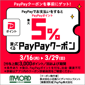 PayPayのご利用でPayPayポイントが最大5%戻ってくるキャンペーン