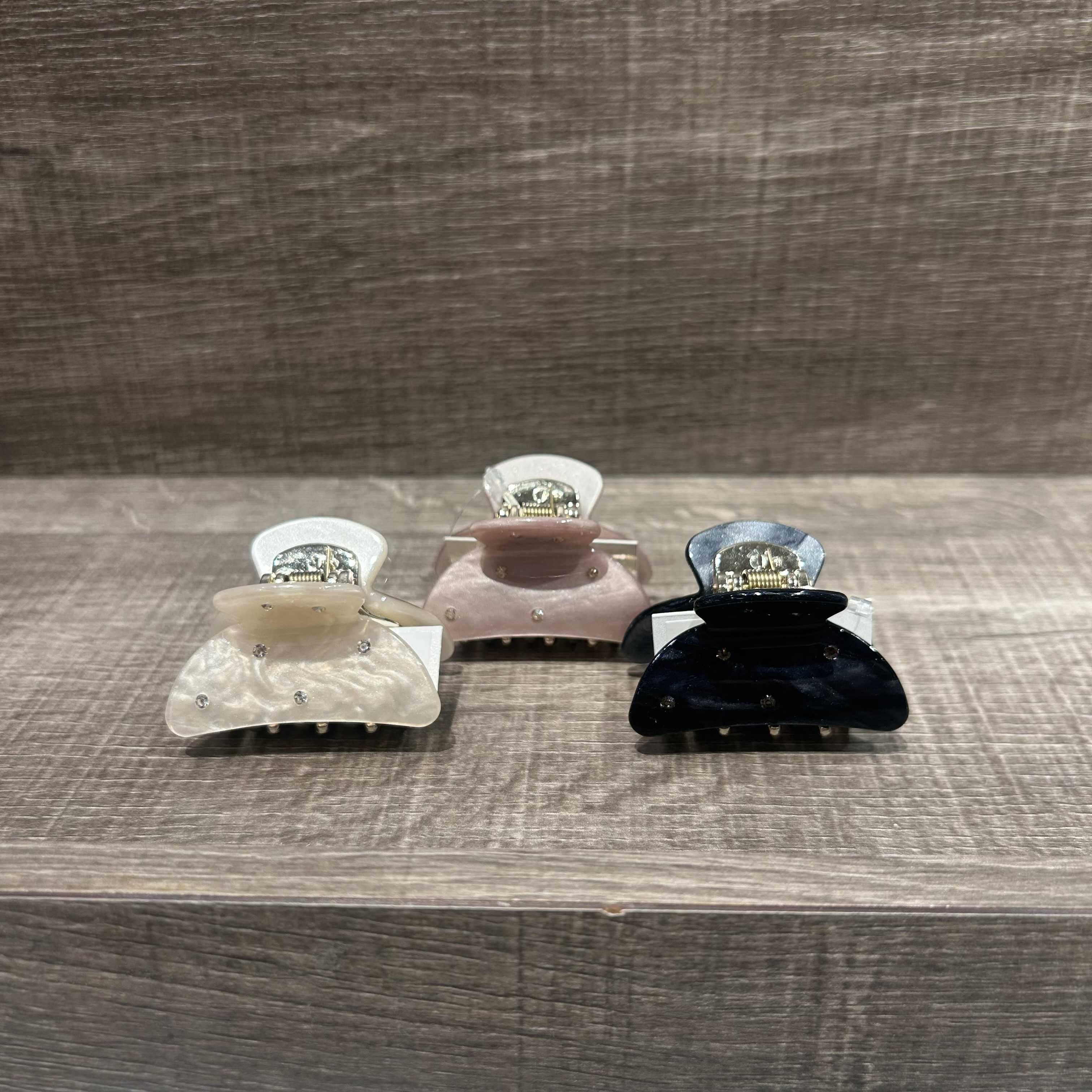 イメージ：ストーン付きカラーバンスクリップ