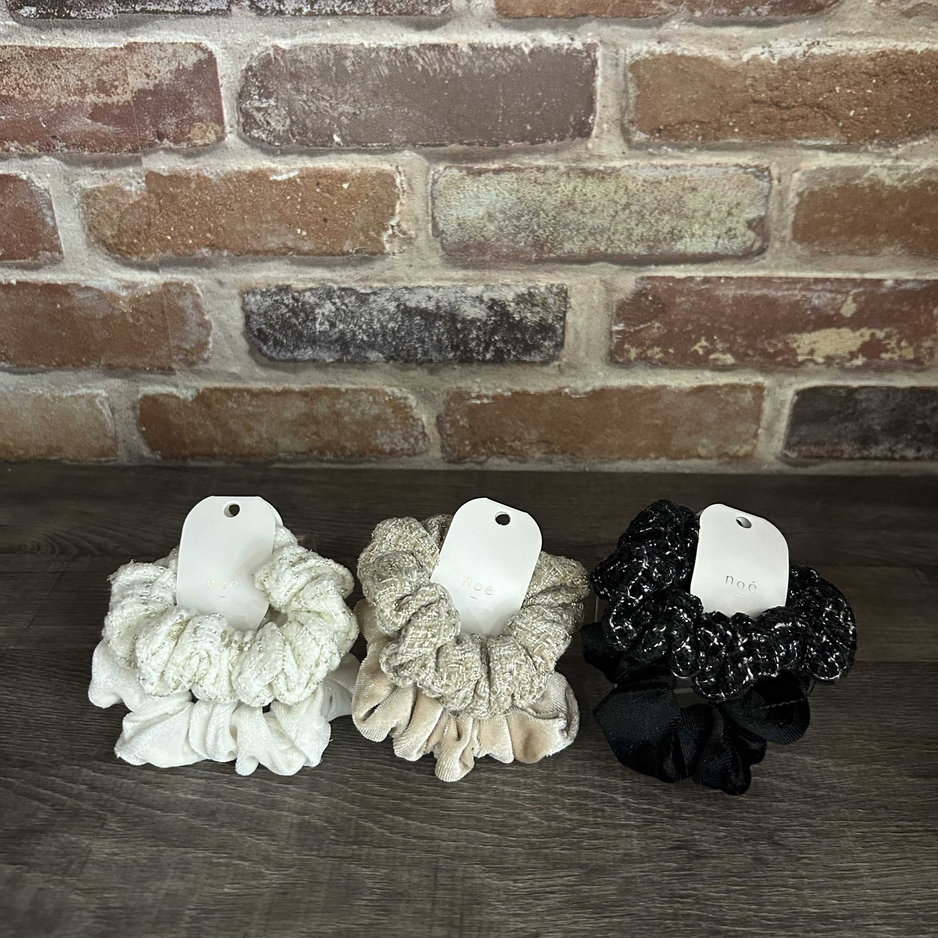 イメージ：ツイードベロアシュシュセット