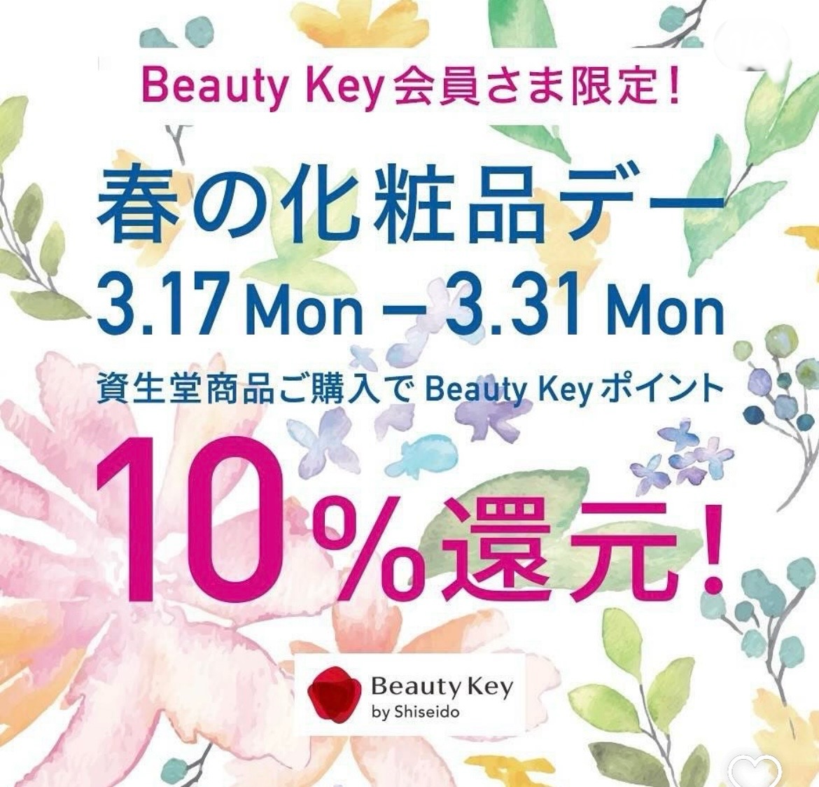 イメージ：資生堂　春の化粧品デー