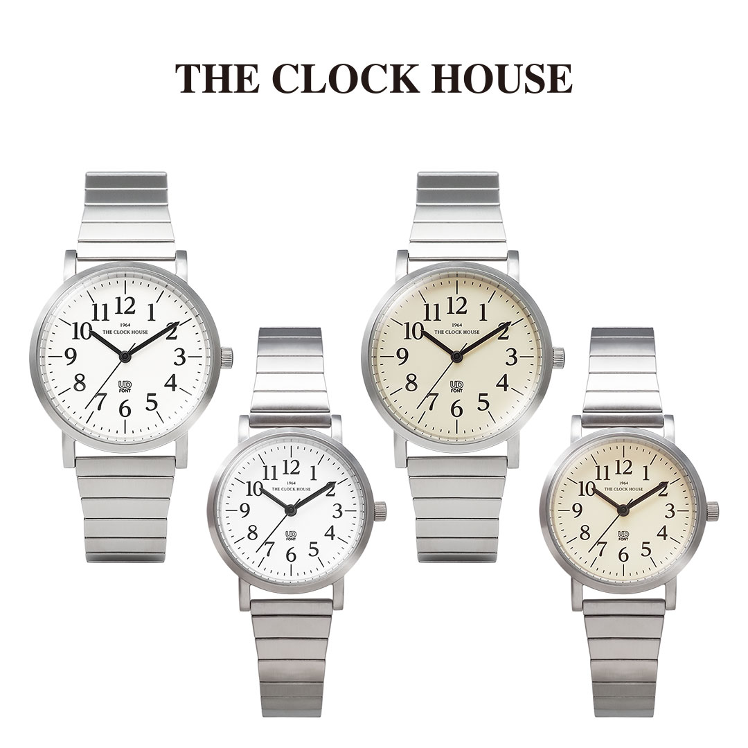 イメージ：THE CLOCK HOUSEより「見やすい時計」で好評のUDクォーツよりメタルバンドモデル登場