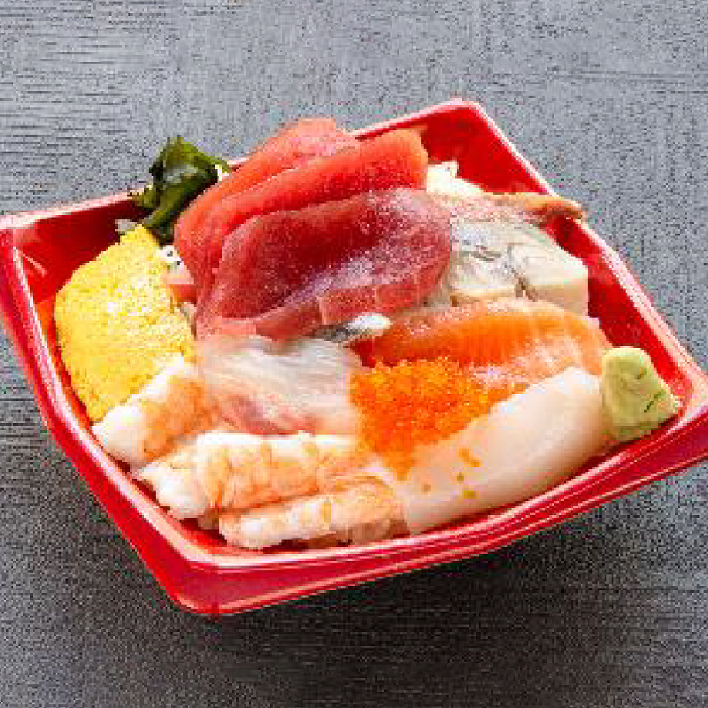 イメージ：①海鮮丼・②鉄火丼