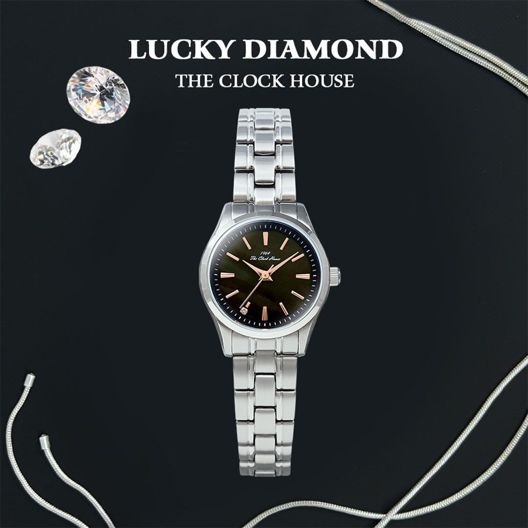 イメージ：THE CLOCK HOUSEより天然ダイヤをセットした人気の「ラッキーダイヤモンド」の新色登場