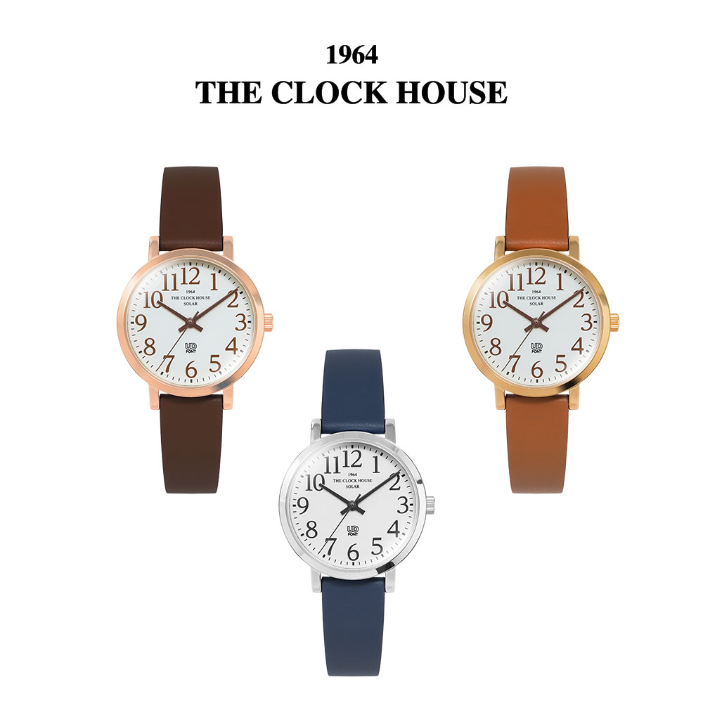 イメージ：【新製品】THE CLOCK HOUSE UDシリーズよりユニセックスサイズの革バンドソーラーモデルが登場
