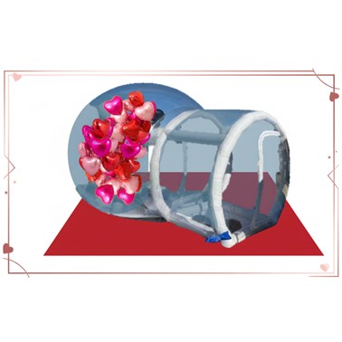 イメージ：バレンタイン当日にお買い物をして、巨大バルーン抽選会に参加しよう！