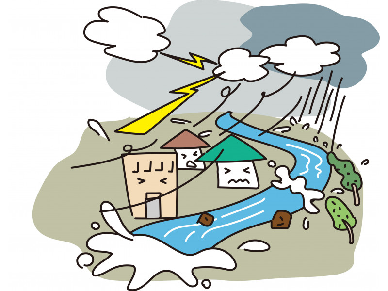 イメージ：水害（台風/豪雨）が多発する中、火災保険に水災補償をつけるべき？