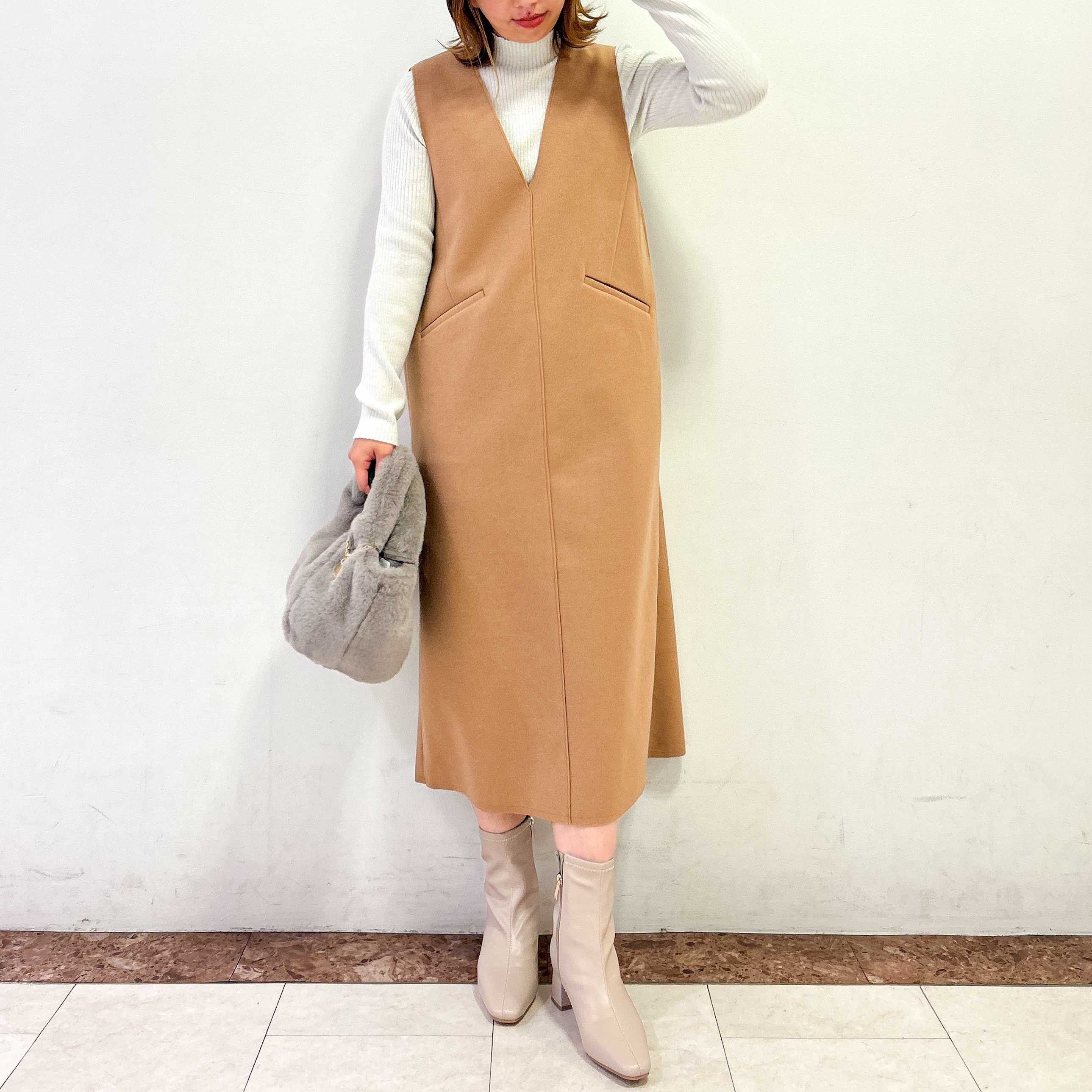 イメージ：ウールライクジャンパードレス