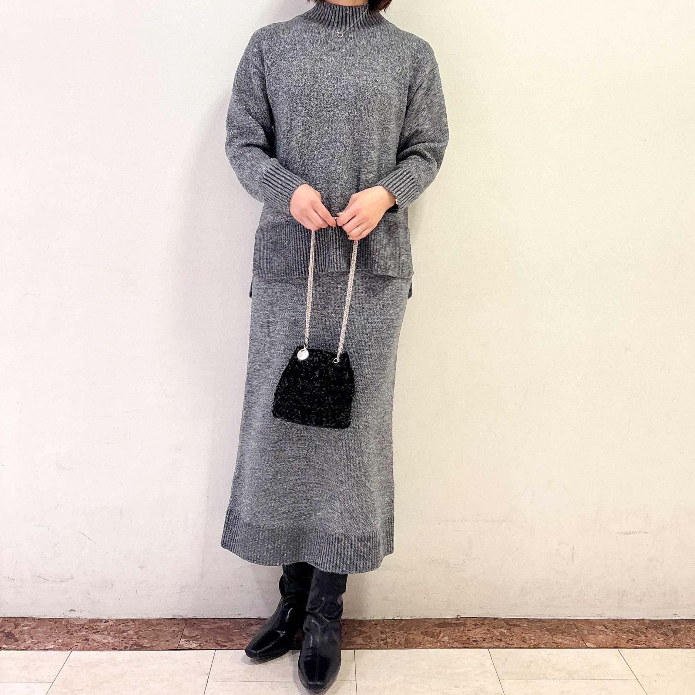 イメージ：ラメスパンコールニット