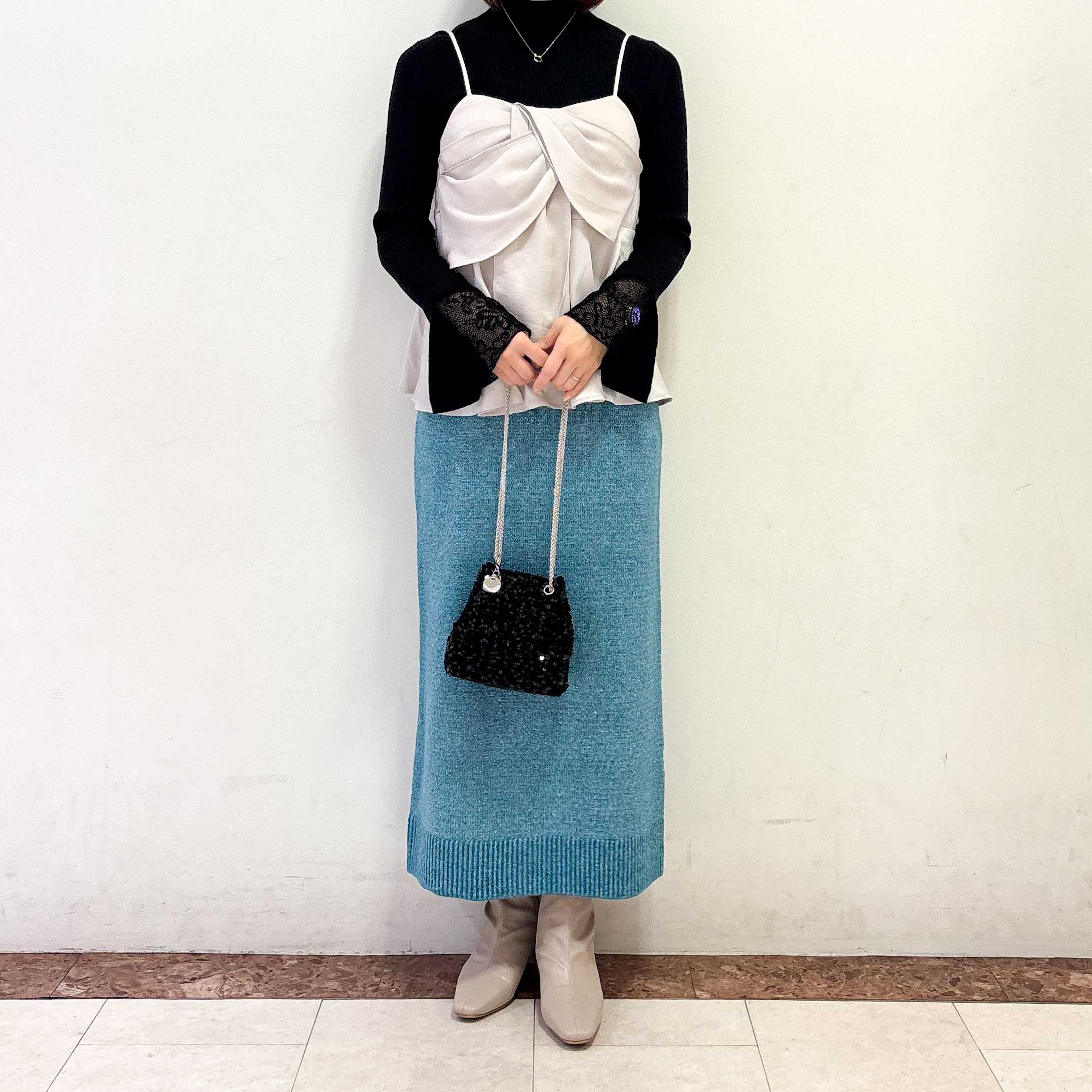 イメージ：ラメスパンコールナロースカート