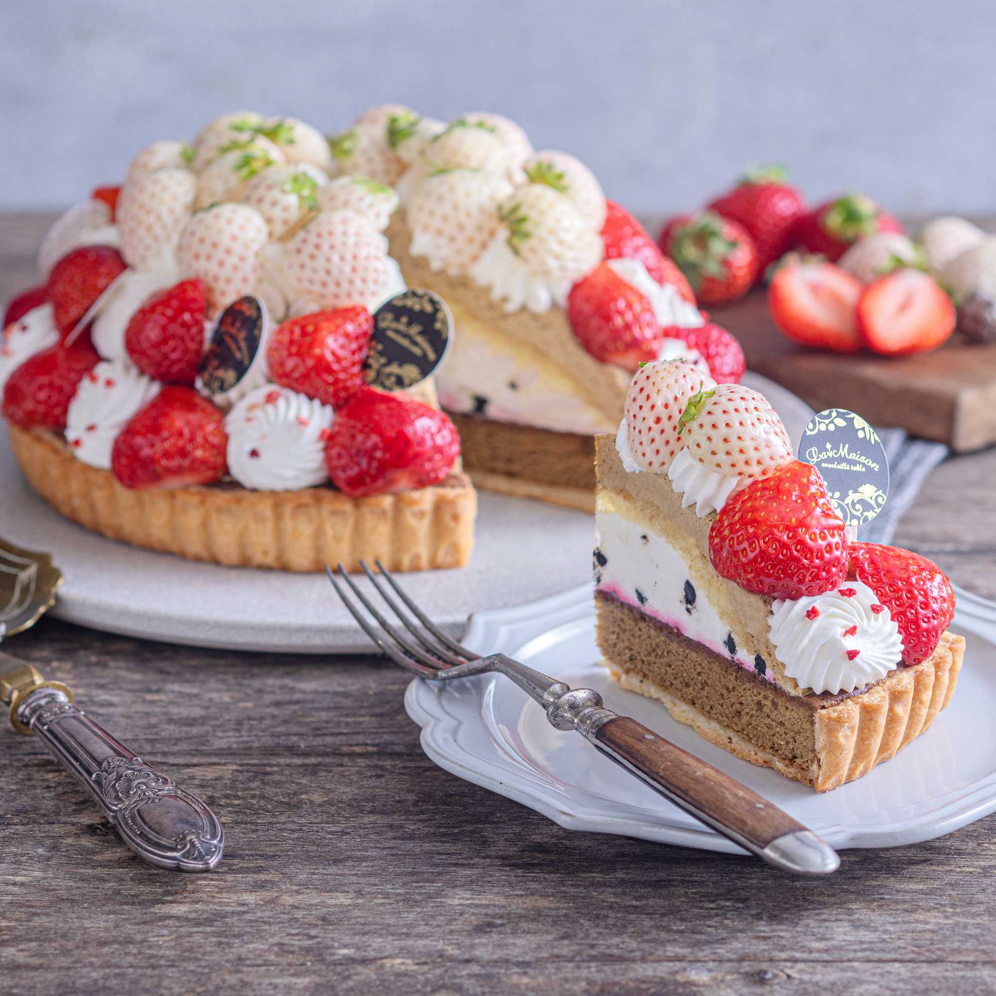 イメージ：3種類のいちごを楽しむ、春のタルトが登場　