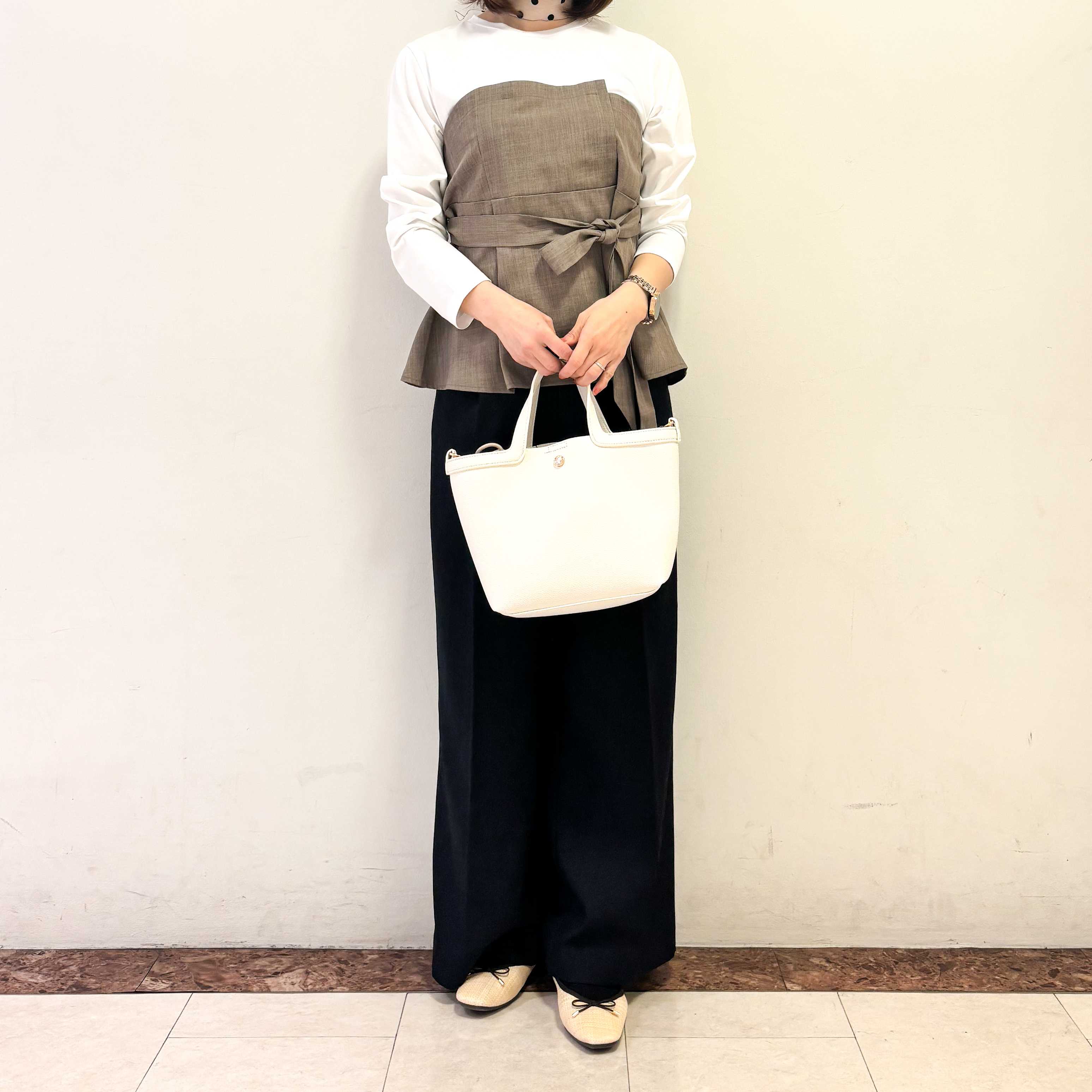 ビスチェドッキングカットソー