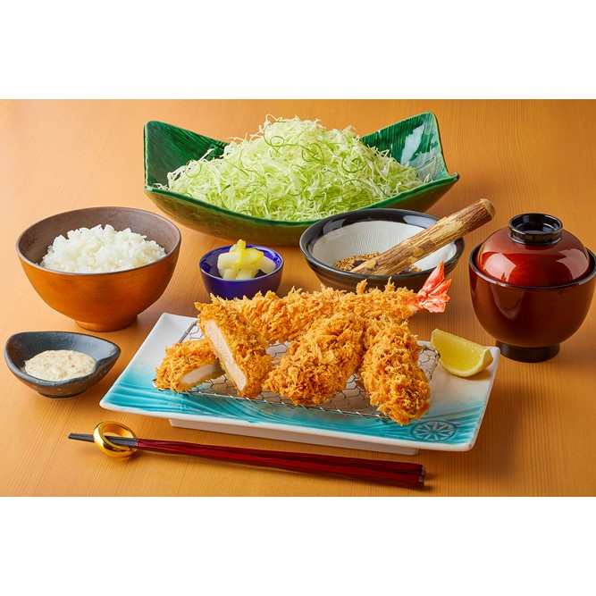 イメージ：【秋のイチオシ商品】大粒カキフライとカツ盛り合わせ御膳