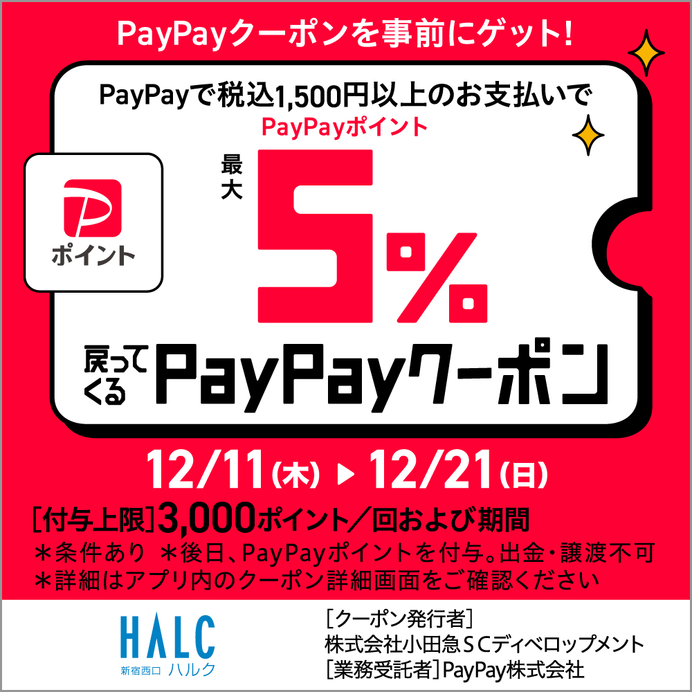 PayPay のご利用で PayPay ポイントが最大 5% 戻ってくるキャンペーン