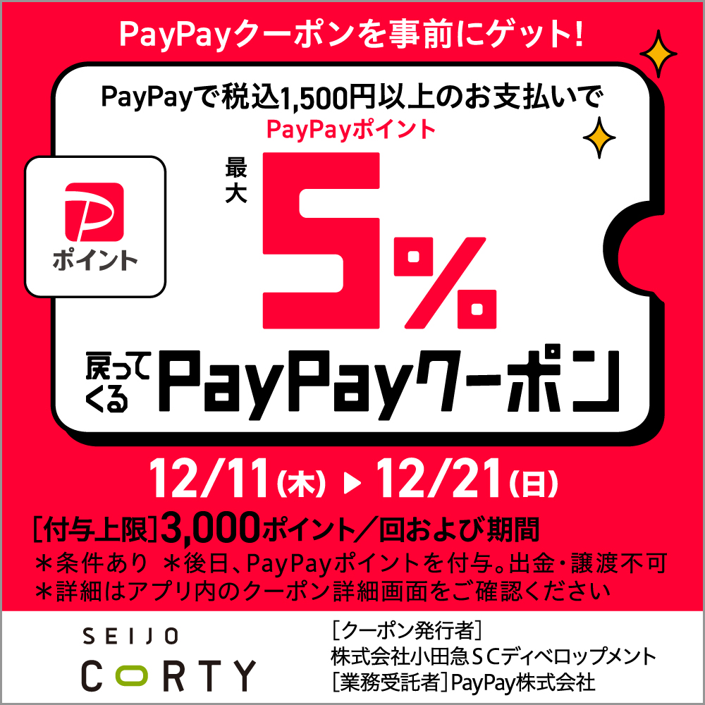 PayPayのご利用でPayPayポイントが最大5%戻ってくるキャンペーン