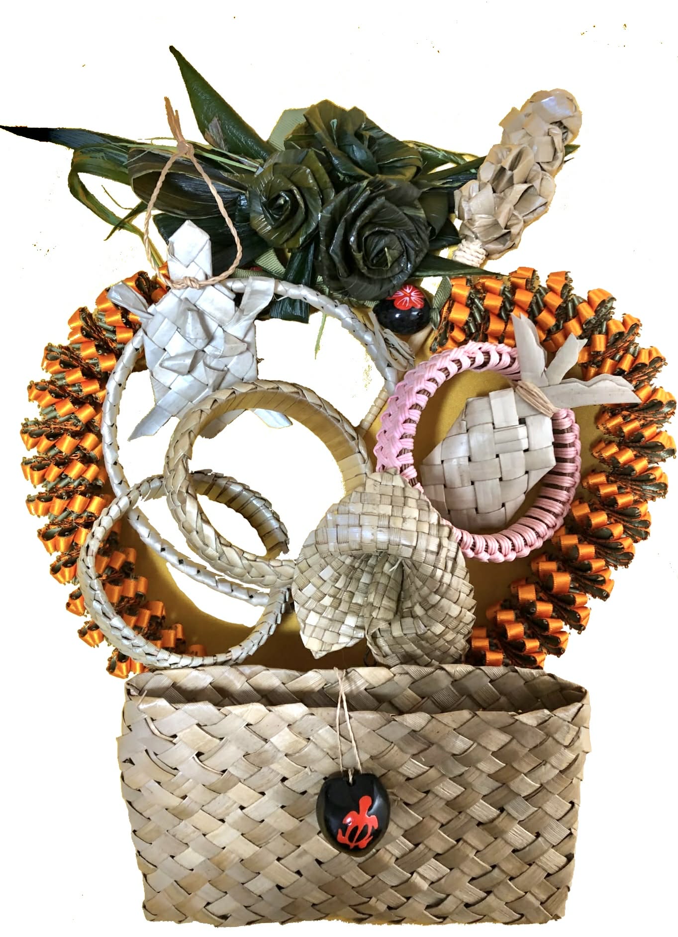 ハワイの植物やリボンで作ろう！