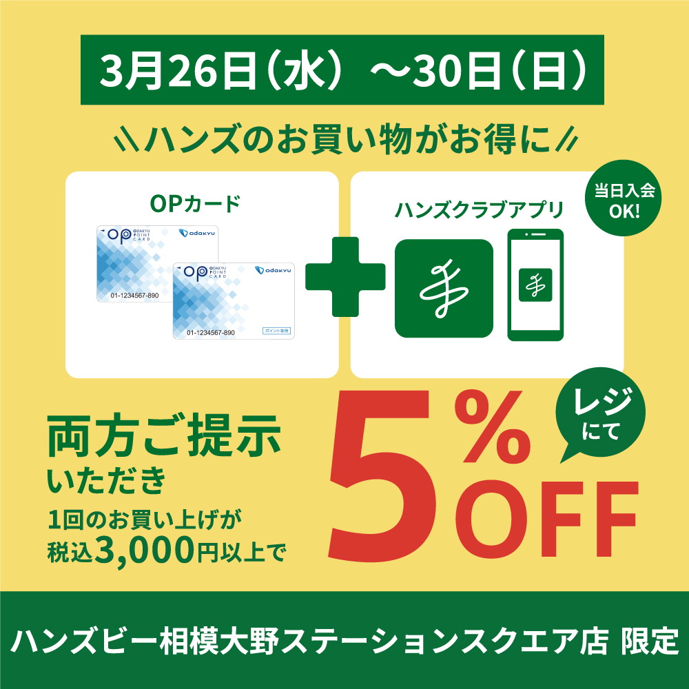 イメージ：大変お得な５日間！