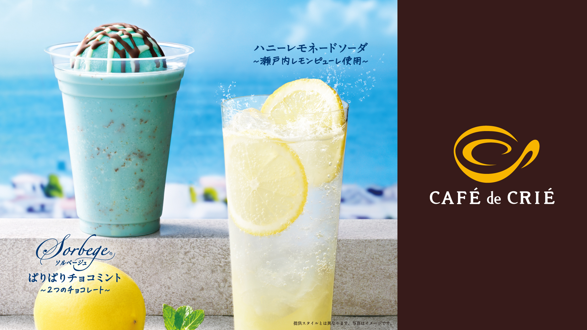 暑い夏にぴったり！ぱりぱりチョコミント、ハニーレモネードソーダ好評販売中！