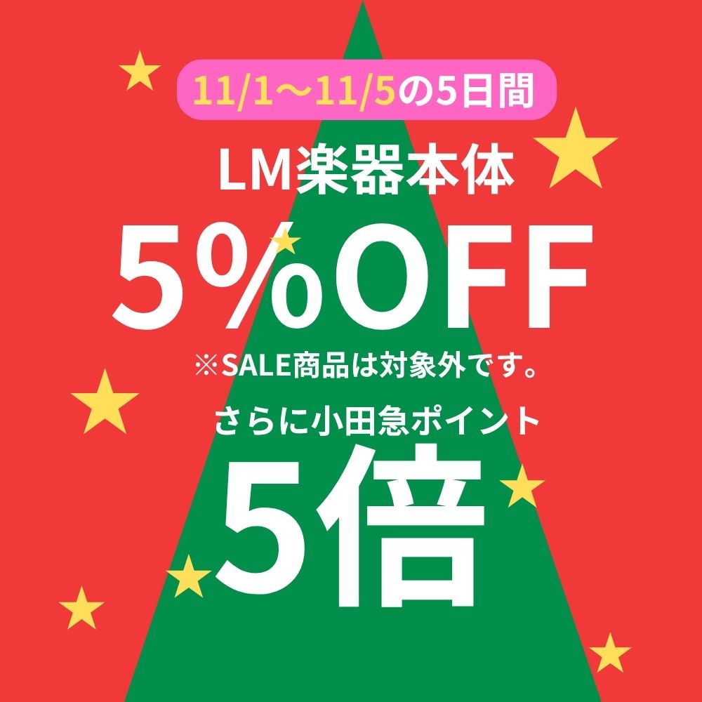 イメージ：楽器本体5%OFF