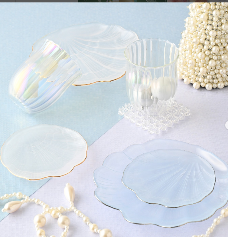 イメージ：【NEW】シェルをモチーフにしたデザインが華やかなプレート