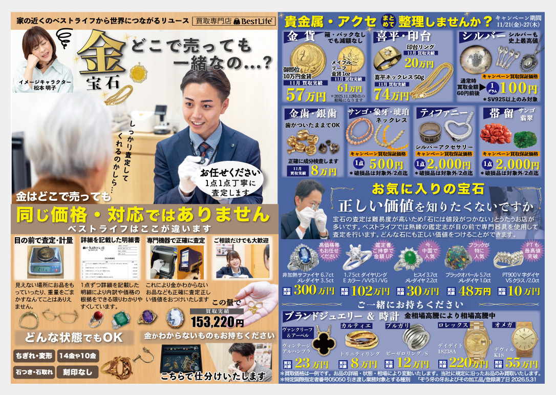 イメージ：金・宝石どこで売っても一緒なの！？