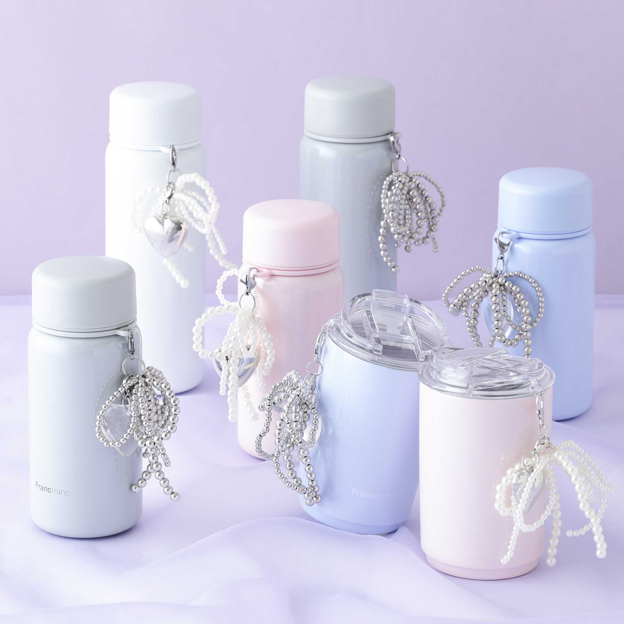 イメージ：チャーム付きのボトル・タンブラー発売！