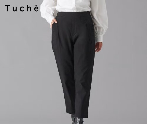 イメージ：ストレッチ素材で腰回りゆったりパンツ