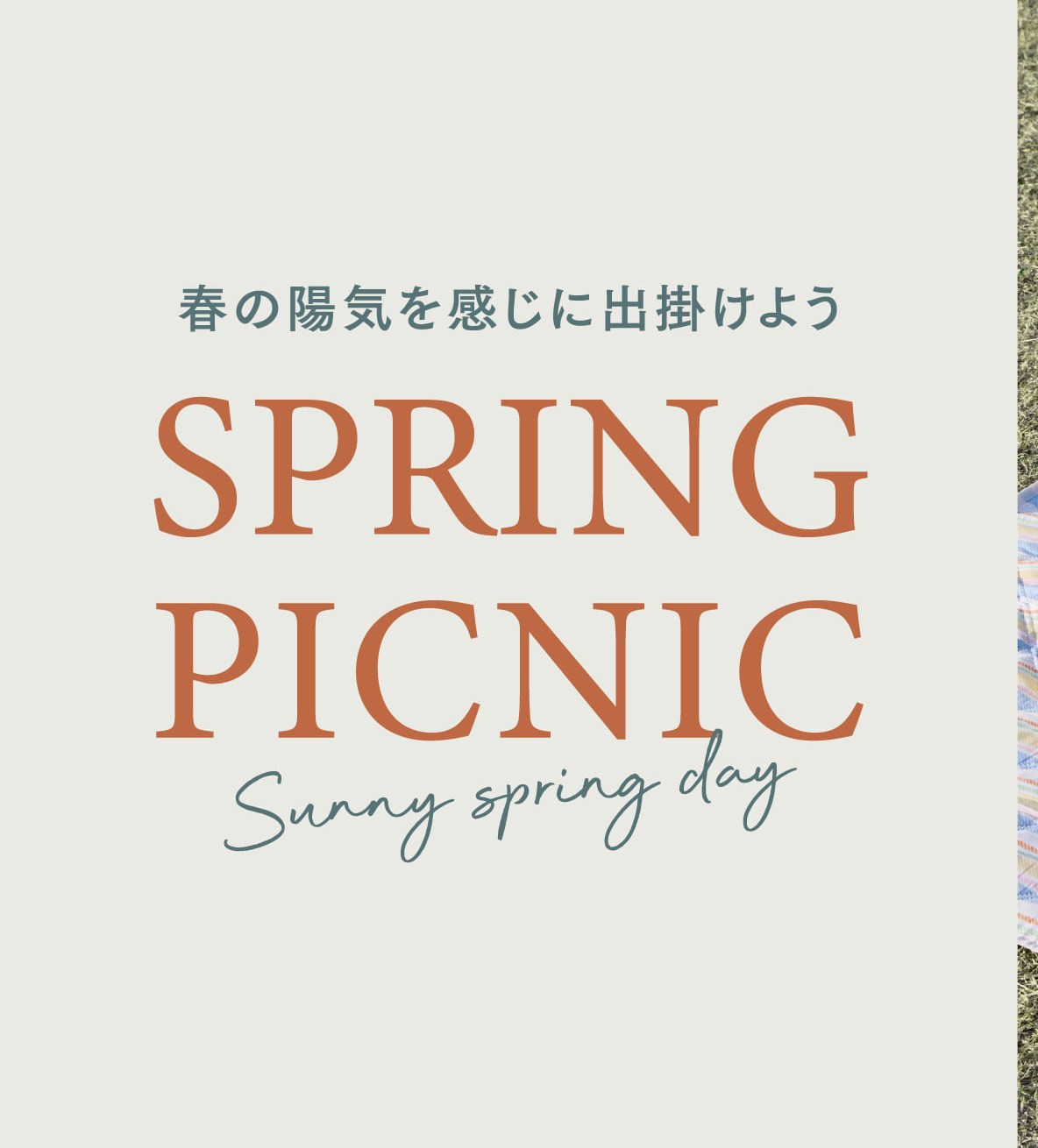 イメージ：ピクニックアイテムのご紹介★