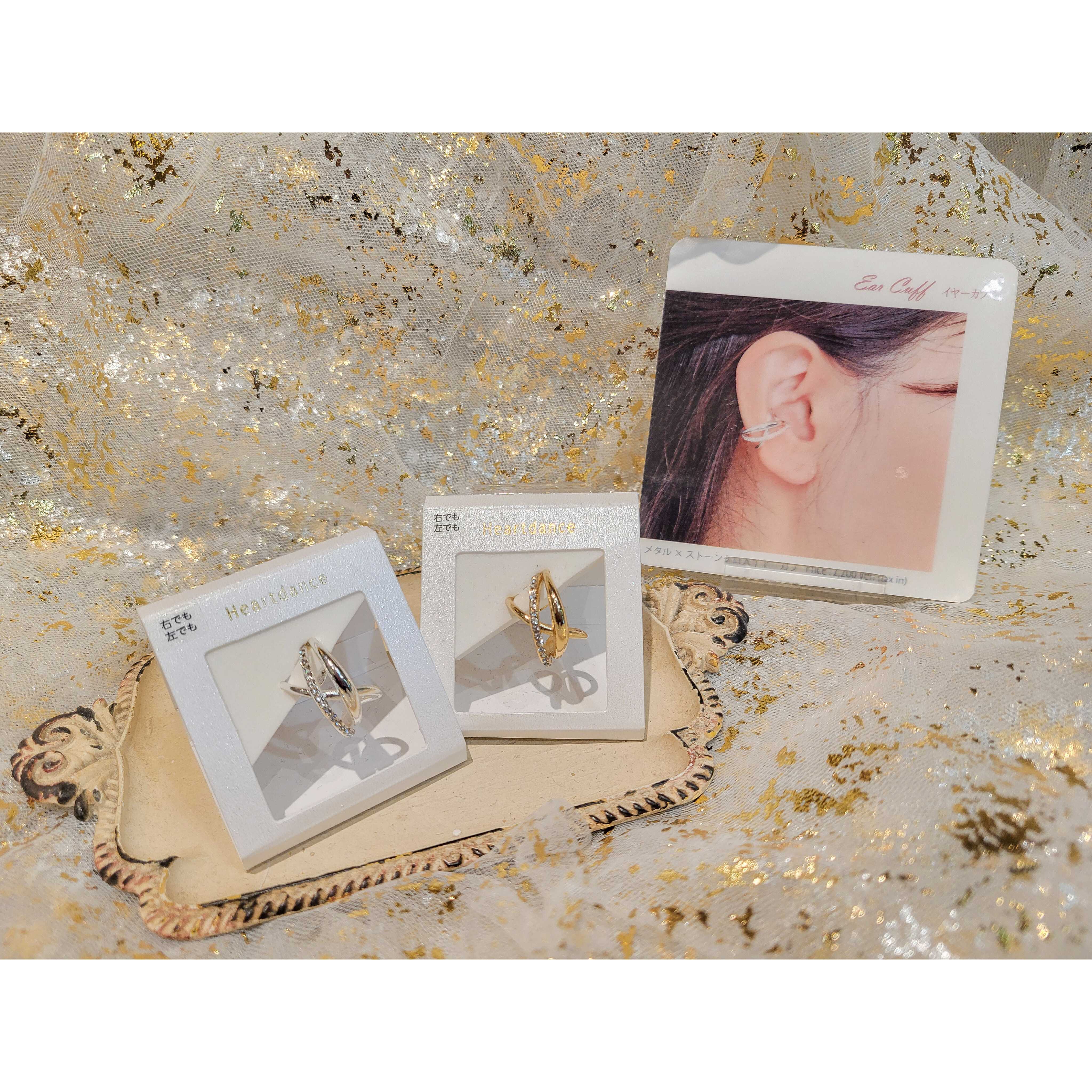 イメージ：〜メタルxストーン クロスイヤカフ〜