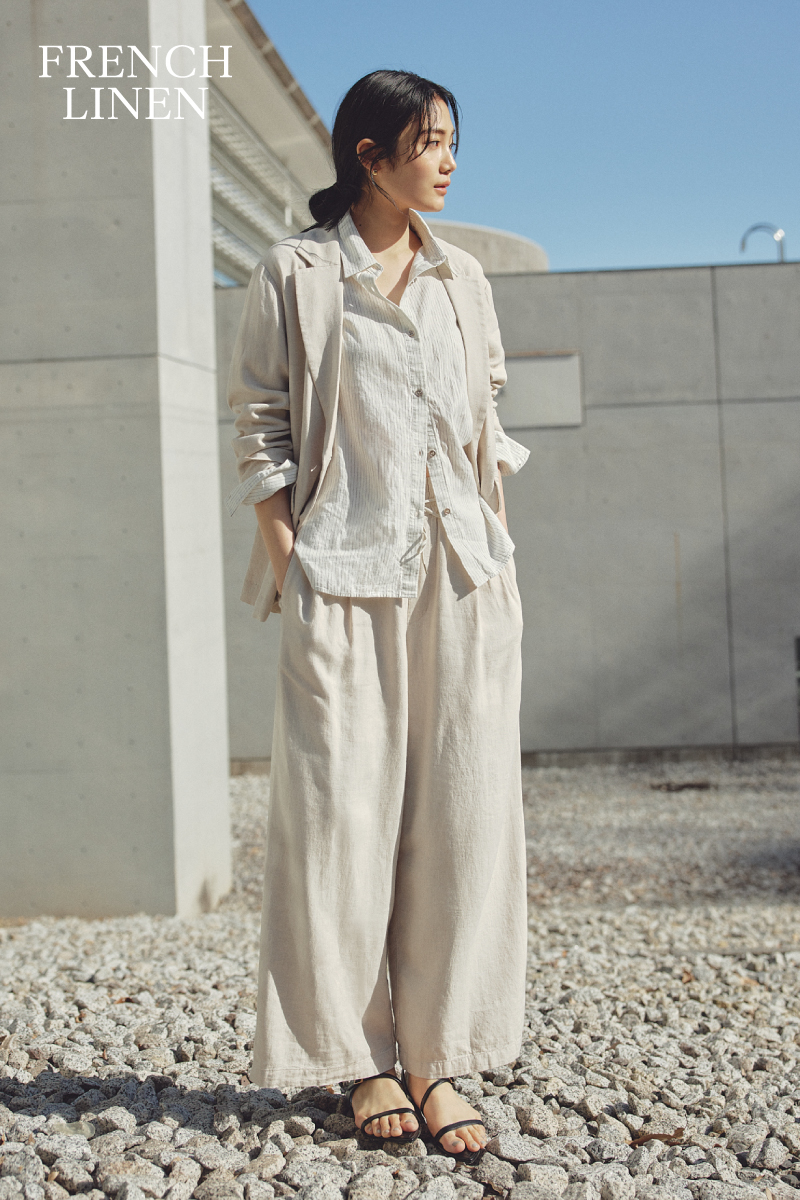 イメージ：シワになりにくいリネンシャツ♡