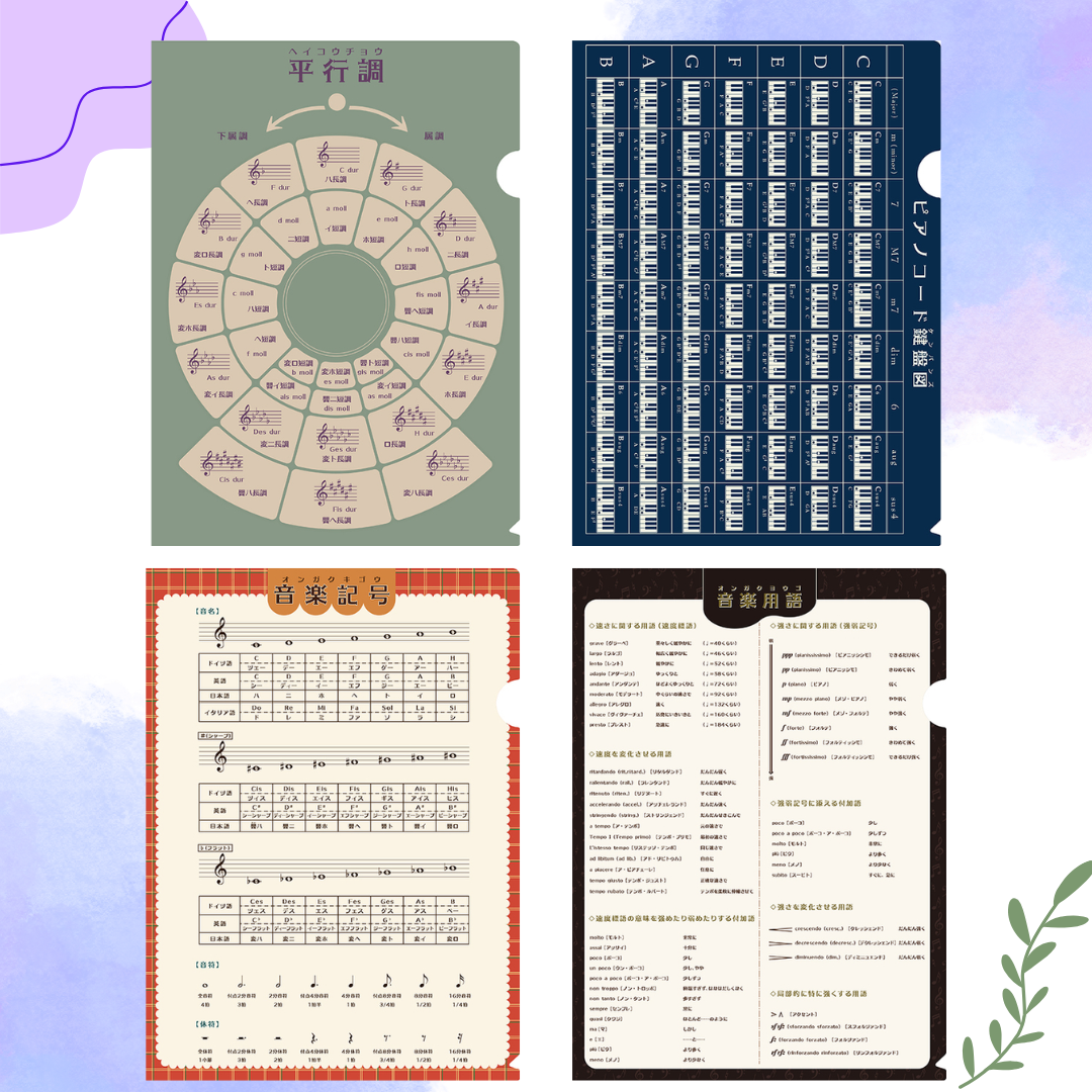 イメージ：♬大切な楽譜の角を守ります♬