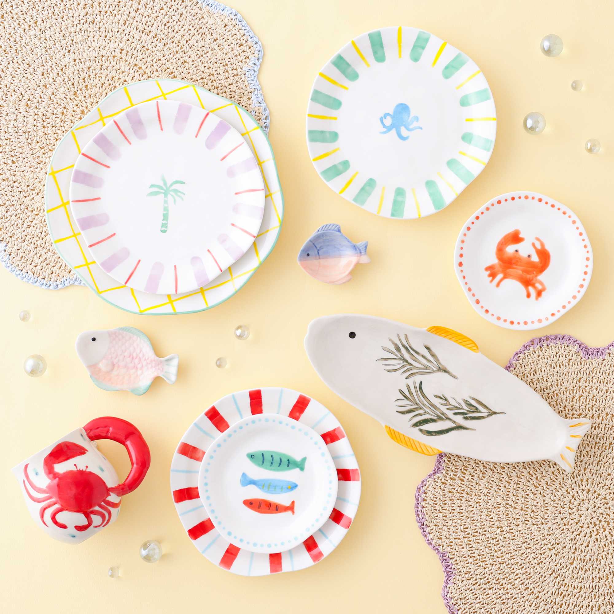 イメージ：個性豊かな海の生き物たちが描かれたテーブルウェアをご紹介(^^♪