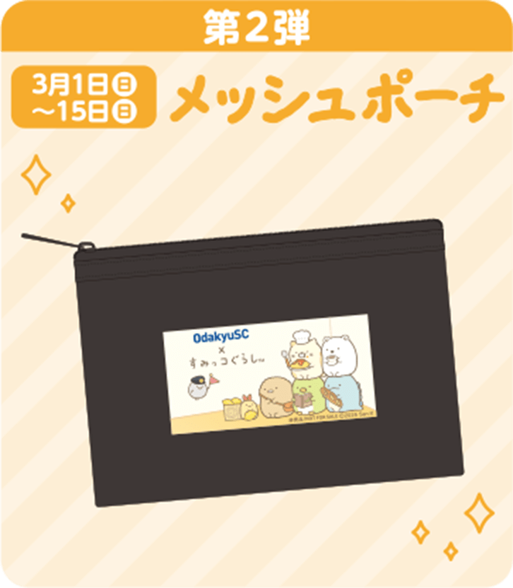 [第2弾]3月1日(日)～15日(日) メッシュポーチ