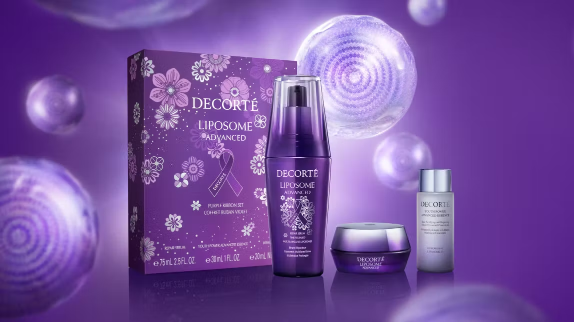 イメージ：限定のパープルリボンセットが今年も発売！									