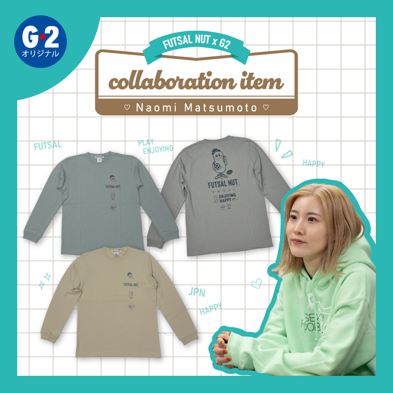 イメージ：FUTSAL NUT X NaomiMatsumoto X GALLERY・2 コラボ ロングスリーブTシャツ発売！
