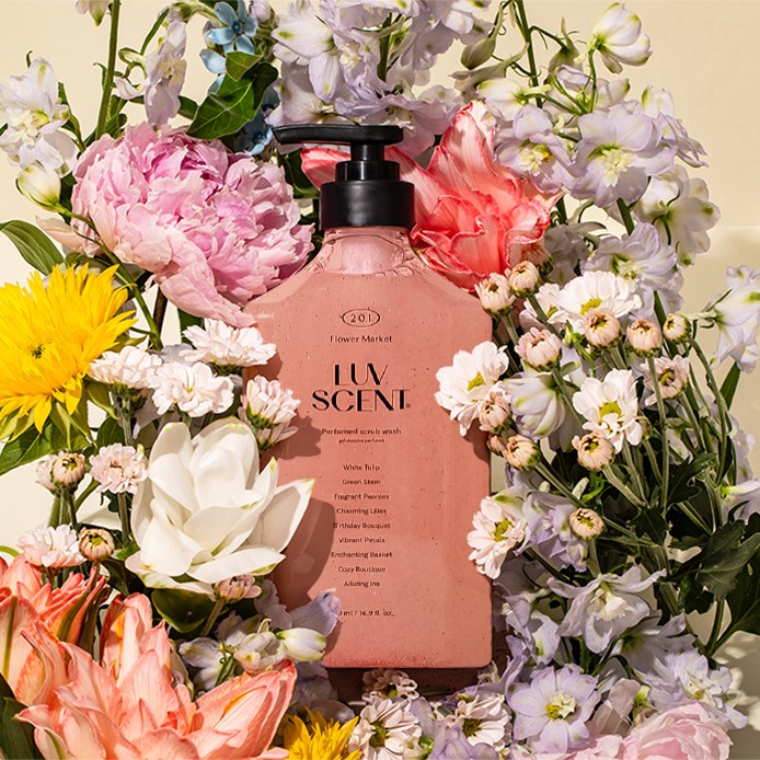 イメージ：LUV SCENT☆彡天然由来の優しいスクラブボディウォッシュ