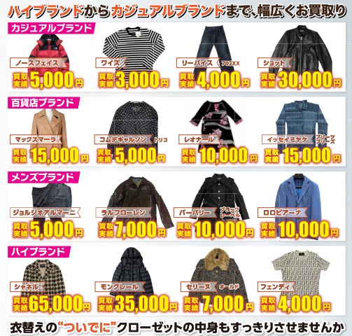 イメージ：衣替え応援キャンペーン！