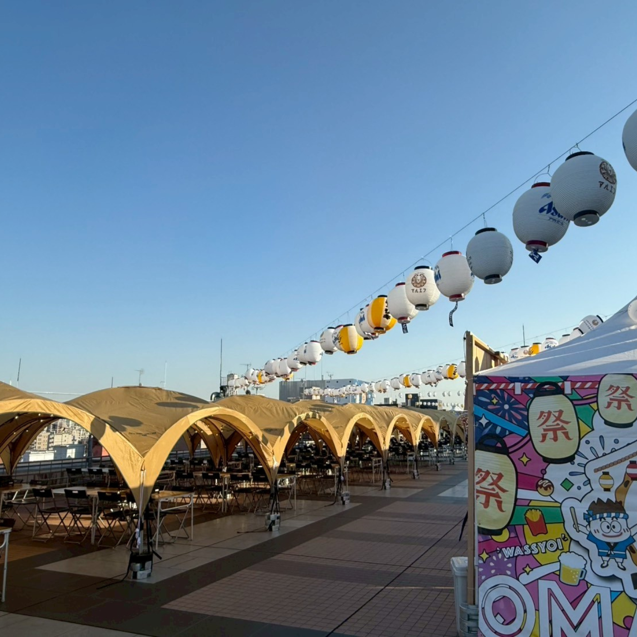 3番館7階（屋上）「お祭りBBQビアガーデン 海老名ビナウォーク屋台村」オープンのお知らせ