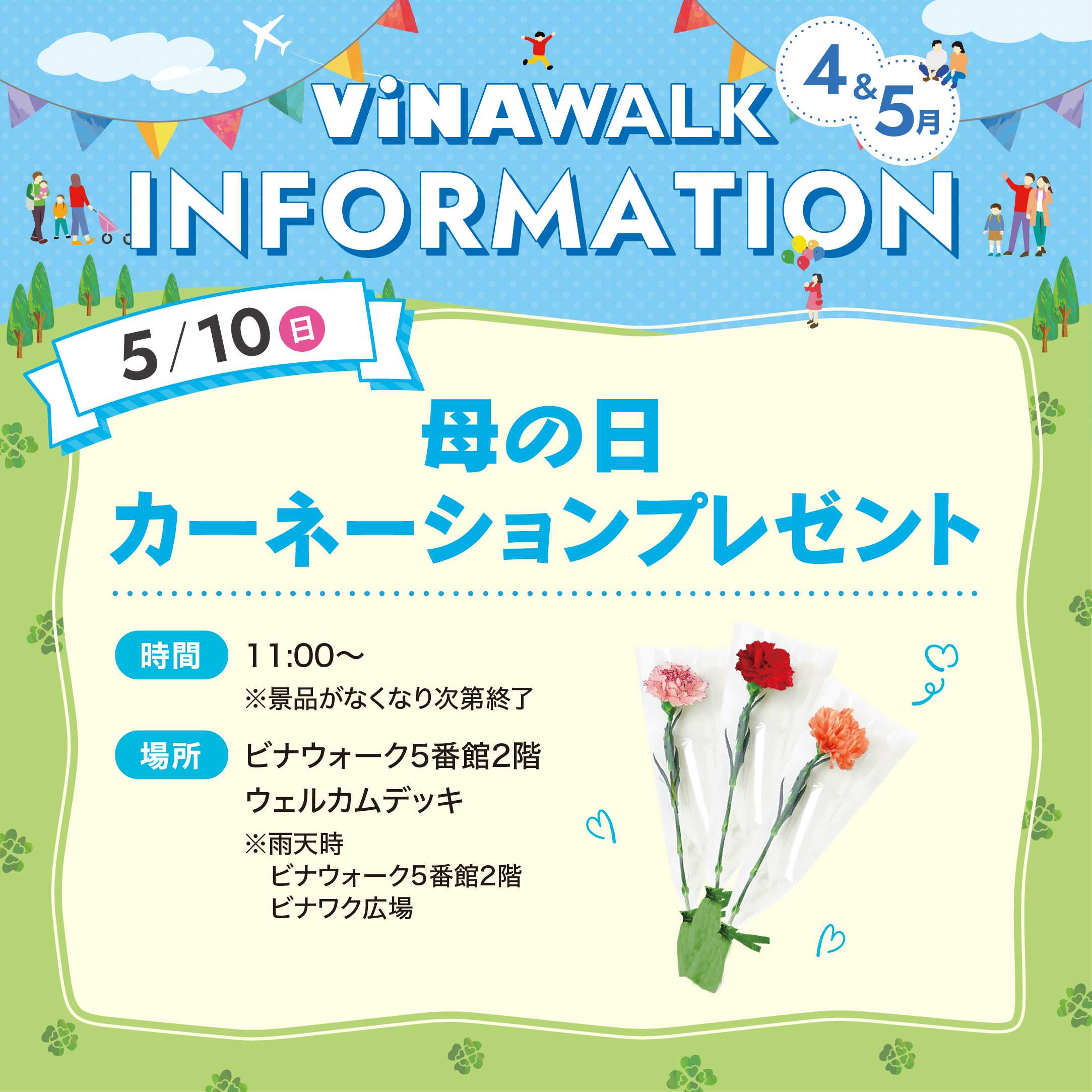 母の日 カーネーションプレゼント